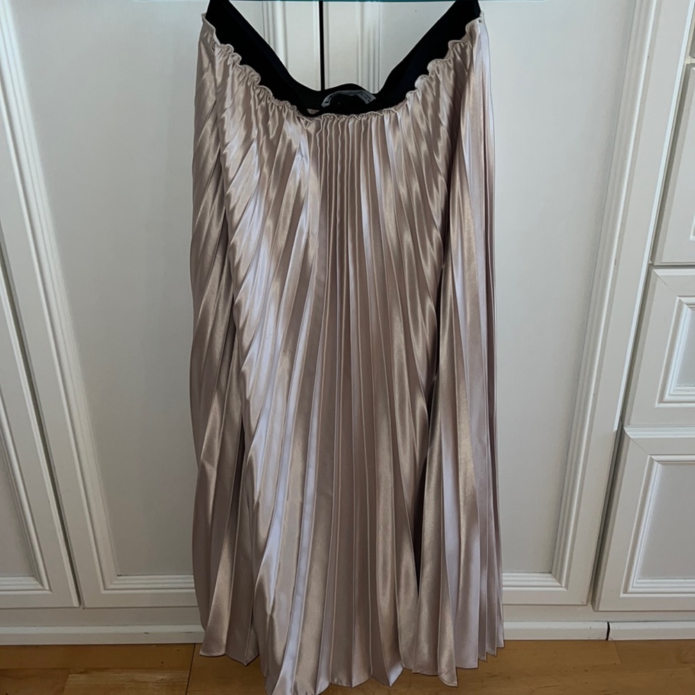 Zara silk maxi/midi skirt